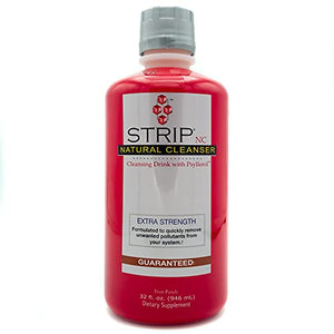 Strip Same-Day Detox Drink, Extra Strength Cleansing Quick Flush Potent Deep System Cleanser Fruit Punch Flavor (32 oz)