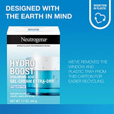 Neutrogena Hydro Boost Face Moisturizer with Hyaluronic Acid for Extra Dry Skin, Fragrance Free, Oil-Free, Non-Comedogenic Gel Cream Face Lotion, 1.7 oz