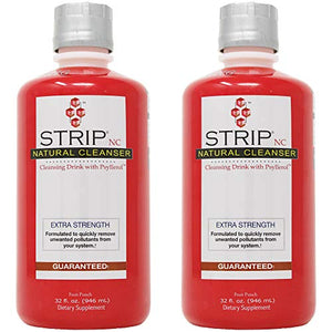 Wellgenix Strip Detox Drink, Extra Strength Cleansing - Potent Deep System Cleanser Fruit Punch Flavor (32 oz) 2 Pack