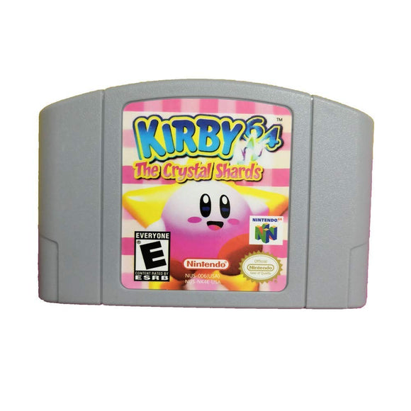 Mario Kirby 64 The Crystal Shards Video Game Cartridge US Version For Nintendo 64 N64