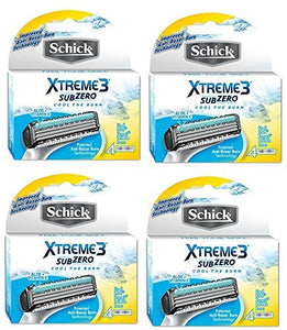 Schick Xtreme3 Subzero Refills - 16 Cartridges