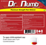 Dr. Numb 5% Lidocaine Topical Anesthetic Numbing Cream for Pain Relief, 30g