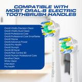 Electric Toothbrush Replacement Heads Compatible with Oral-B Braun Professional Electric FlossAction 7000/Pro 1000/9600/5000/3000/8000