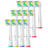 Electric Toothbrush Replacement Heads Compatible with Oral-B Braun Professional Electric FlossAction 7000/Pro 1000/9600/5000/3000/8000